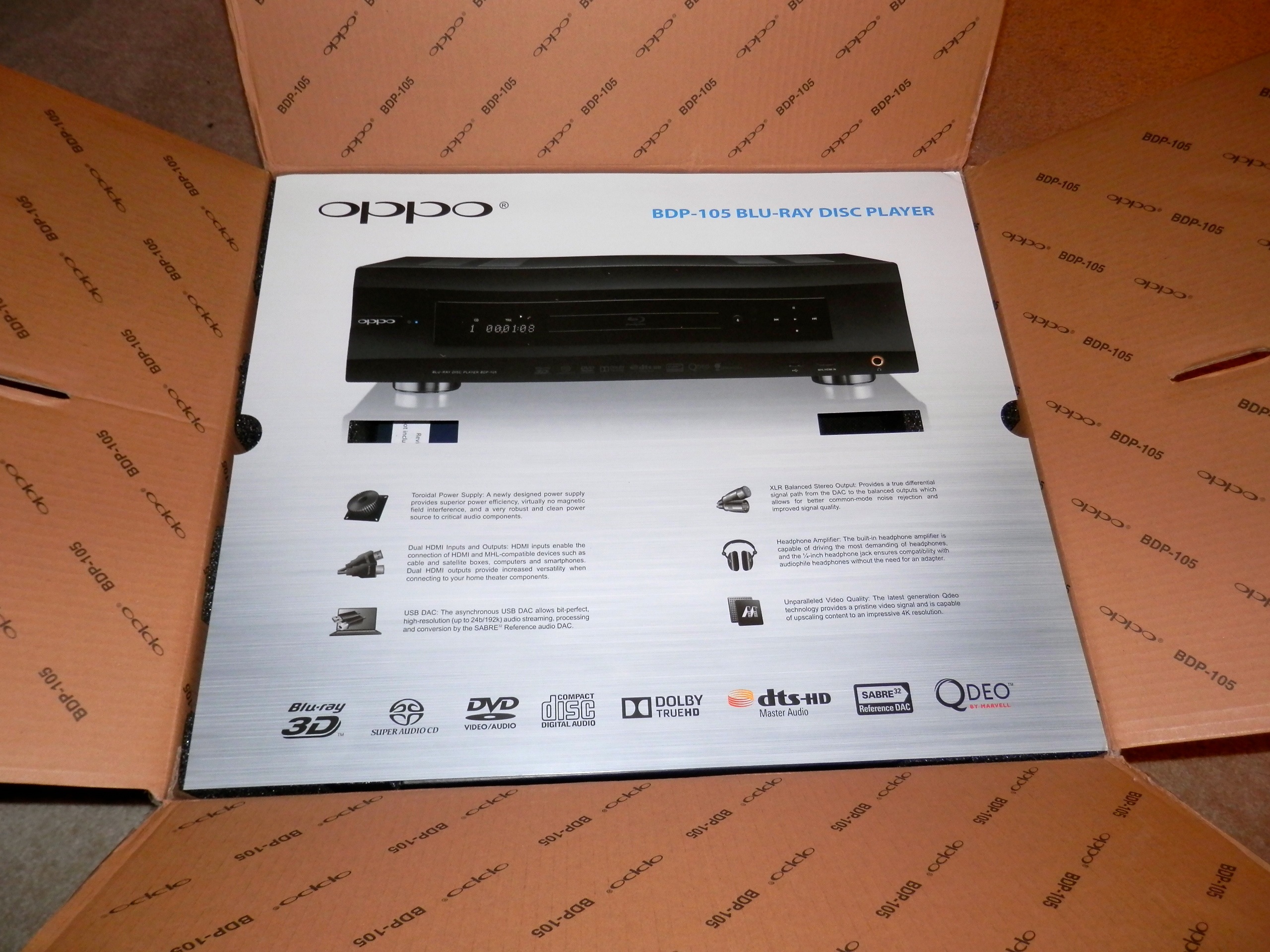 First Look Oppo BDP105 Universal/Bluray Player & DAC (HiFi+) The